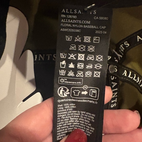 All Saints Floral Baseball Hat - Picture 4 of 5